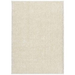 vidaXL Alfombra pelo largo aspecto brillante ISTAN crema 240x340 cm