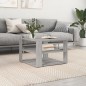 vidaXL Mesa de centro madera de ingeniería gris Sonoma 59,5x59,5x40 cm