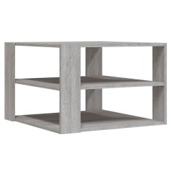 vidaXL Mesa de centro madera de ingeniería gris Sonoma 59,5x59,5x40 cm