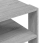 vidaXL Mesa de centro madera de ingeniería gris Sonoma 59,5x59,5x40 cm