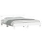 vidaXL Estructura de cama cabecero y luces LED blanca 180x200 cm vidaXL Estructura de cama cabecero y luces LED blanca 180x200 cm