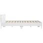 vidaXL Estructura de cama cabecero y luces LED blanca 180x200 cm vidaXL Estructura de cama cabecero y luces LED blanca 180x200 cm