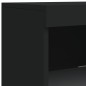 vidaXL Aparadores con luces LED 3 piezas madera de ingeniería negro vidaXL Aparadores con luces LED 3 piezas madera de ingeniería negro