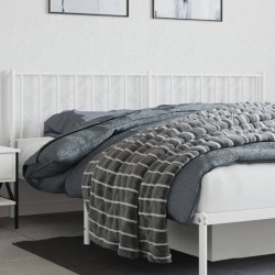 vidaXL Cabecero de metal blanco 193 cm