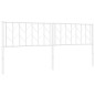 vidaXL Cabecero de metal blanco 193 cm vidaXL Cabecero de metal blanco 193 cm
