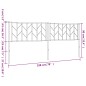 vidaXL Cabecero de metal blanco 193 cm vidaXL Cabecero de metal blanco 193 cm