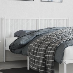 vidaXL Cabecero de metal blanco 160 cm