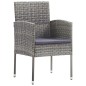 vidaXL Juego de comedor de jardín 5 piezas gris antracita vidaXL Juego de comedor de jardín 5 piezas gris antracita