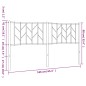 vidaXL Cabecero de metal blanco 160 cm vidaXL Cabecero de metal blanco 160 cm