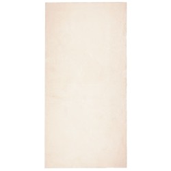 vidaXL Alfombra de pelo corto suave lavable HUARTE beige 100x200 cm