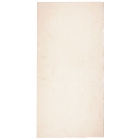 vidaXL Alfombra de pelo corto suave lavable HUARTE beige 100x200 cm