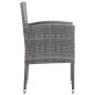 vidaXL Juego de comedor de jardín 5 piezas gris antracita vidaXL Juego de comedor de jardín 5 piezas gris antracita