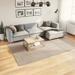 vidaXL Alfombra de pelo corto suave lavable HUARTE arena 200x280 cm