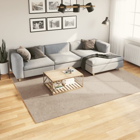 vidaXL Alfombra de pelo corto suave lavable HUARTE arena 200x280 cm