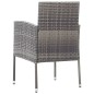 vidaXL Juego de comedor de jardín 5 piezas gris antracita vidaXL Juego de comedor de jardín 5 piezas gris antracita