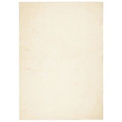 vidaXL Alfombra de pelo corto suave lavable HUARTE crema 160x230 cm