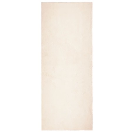 vidaXL Alfombra de pelo corto suave lavable HUARTE beige 80x200 cm