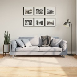 vidaXL Alfombra de pelo corto suave lavable HUARTE beige 140x200 cm