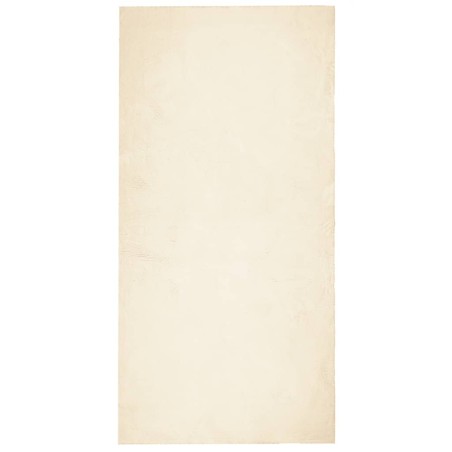 vidaXL Alfombra de pelo corto suave lavable HUARTE crema 100x200 cm