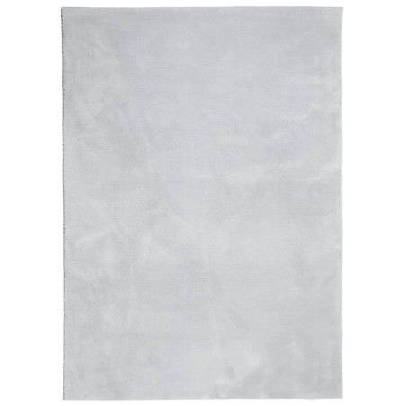 vidaXL Alfombra de pelo corto suave lavable HUARTE gris 200x280 cm