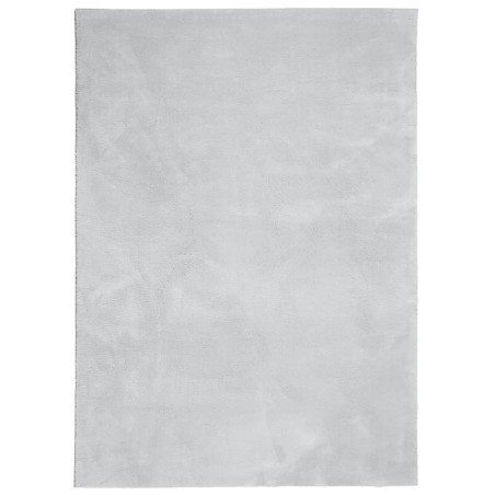 vidaXL Alfombra de pelo corto suave lavable HUARTE gris 120x170 cm