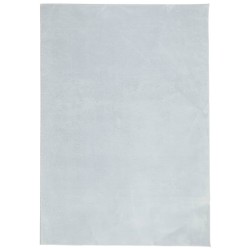 vidaXL Alfombra de pelo corto suave lavable HUARTE azul 120x170 cm