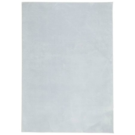 vidaXL Alfombra de pelo corto suave lavable HUARTE azul 120x170 cm