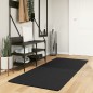 vidaXL Alfombra de pelo corto suave lavable HUARTE negro 80x200 cm vidaXL Alfombra de pelo corto suave lavable HUARTE negro 80x200 cm