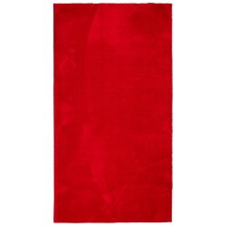 vidaXL Alfombra de pelo corto suave lavable HUARTE rojo 60x110 cm