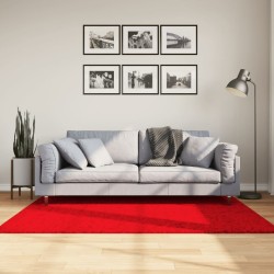 vidaXL Alfombra de pelo corto suave lavable HUARTE rojo 120x170 cm
