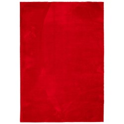 vidaXL Alfombra de pelo corto suave lavable HUARTE rojo 120x170 cm