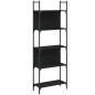 vidaXL Librería de 5 estantes madera ingeniería negro 60,5x24x166,5 cm vidaXL Librería de 5 estantes madera ingeniería negro 60,5x24x166,5 cm