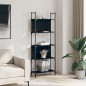 vidaXL Librería de 5 estantes madera ingeniería negro 60,5x24x166,5 cm vidaXL Librería de 5 estantes madera ingeniería negro 60,5x24x166,5 cm