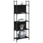 vidaXL Librería de 5 estantes madera ingeniería negro 60,5x24x166,5 cm vidaXL Librería de 5 estantes madera ingeniería negro 60,5x24x166,5 cm