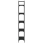 vidaXL Librería de 5 estantes madera ingeniería negro 60,5x24x166,5 cm vidaXL Librería de 5 estantes madera ingeniería negro 60,5x24x166,5 cm