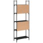 vidaXL Librería de 5 estantes madera ingeniería negro 60,5x24x166,5 cm vidaXL Librería de 5 estantes madera ingeniería negro 60,5x24x166,5 cm