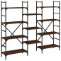 vidaXL Estantería madera de ingeniería roble marrón 160x28,5x136,5 cm vidaXL Estantería madera de ingeniería roble marrón 160x28,5x136,5 cm