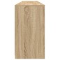 vidaXL Aparador con luces LED roble Sonoma 181,5x37x67 cm vidaXL Aparador con luces LED roble Sonoma 181,5x37x67 cm