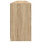 vidaXL Aparador con luces LED roble Sonoma 202x37x67 cm