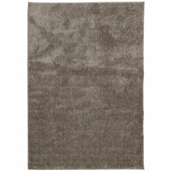 vidaXL Alfombra pelo largo aspecto brillante ISTAN gris 140x200 cm