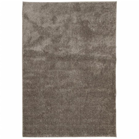 vidaXL Alfombra pelo largo aspecto brillante ISTAN gris 140x200 cm