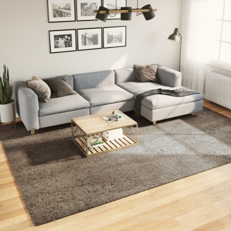 vidaXL Alfombra pelo largo aspecto brillante ISTAN gris 240x340 cm