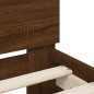 vidaXL Cama con cabecero madera de ingeniería marrón roble 90x200 cm vidaXL Cama con cabecero madera de ingeniería marrón roble 90x200 cm