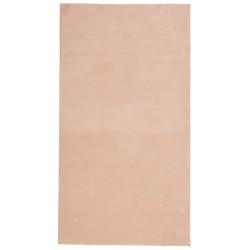 vidaXL Alfombra de pelo corto suave lavable HUARTE rosado 60x110 cm