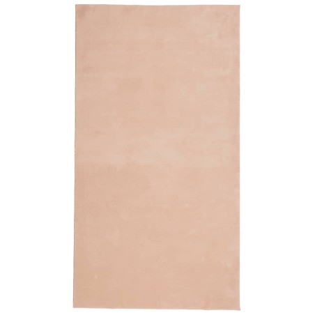 vidaXL Alfombra de pelo corto suave lavable HUARTE rosado 60x110 cm