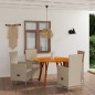 vidaXL Juego de comedor para jardín 5 piezas beige