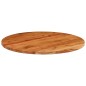 vidaXL Tablero de mesa redondo madera maciza de acacia Ø80x2,5 cm
