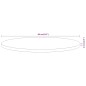 vidaXL Tablero de mesa redondo madera maciza de acacia Ø80x2,5 cm