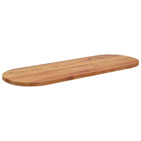 vidaXL Tablero de mesa ovalado madera maciza de acacia 140x50x2,5 cm