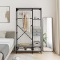 vidaXL Armario con cajones madera ingeniería gris Sonoma 100x40x180 cm vidaXL Armario con cajones madera ingeniería gris Sonoma 100x40x180 cm